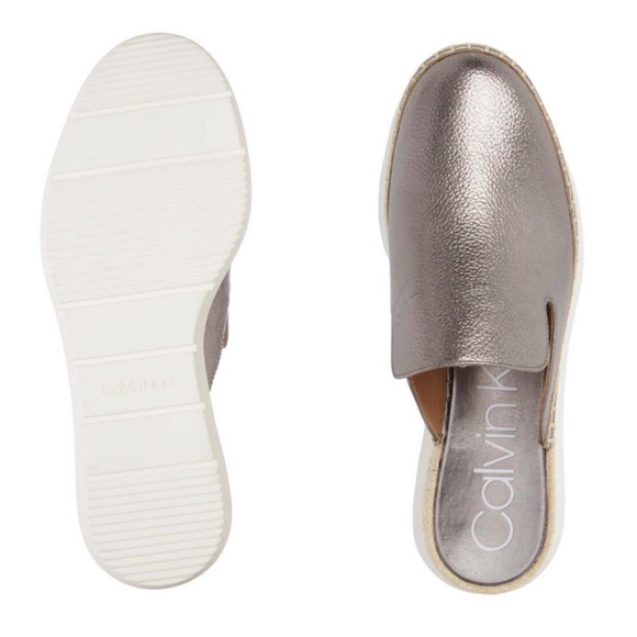 NWOT Calvin Klein Verie Espadrille Loafer Mules - Picture 2 of 8